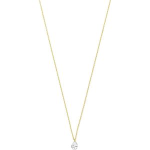 18K geelgoud collier diamant 40 – 42 – 44 cm 0.20ct g si 7000219