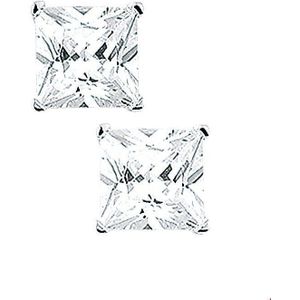 oorknoppen zirkonia zilver wit 1010174