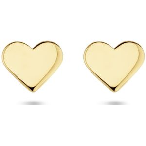 goud (geelgoud) oorknoppen hart 4025889