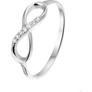 Zilver Gerhodineerde Ring infinity zirkonia 1325093 14.50 mm (46)