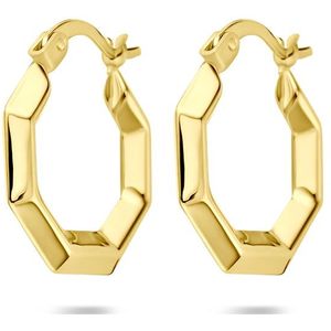 14K geelgoud oorringen 20 mm 4033423