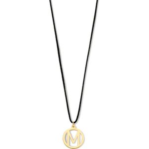 Goud Collier katoen letter V 10 mm 60 cm 4700263