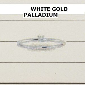 Witgoud Palladium Ring diamant 0.10ct H SI 4600069 16.50 mm (52)
