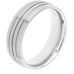 Stalen Ring A512 - 6 mm - zonder cz 6501669 16.00 mm (50)