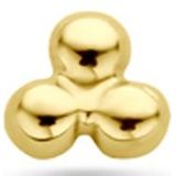 14K geelgoud flat back piercing bolletjes 3 mm 4033260