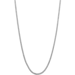 14K witgoud tenniscollier lab grown diamant 2.00ct g si 1,9 mm 42 cm 4106082