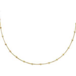 goud (geelgoud) collier bolletjes gediamanteerd 0,5 mm 42 - 45 cm 4026640