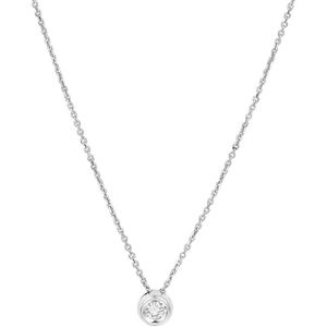 Witgouden Collier diamant 0.10ct H SI 1 4104810