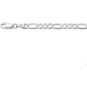 Zilveren Collier figaro 4 1001938 60 cm
