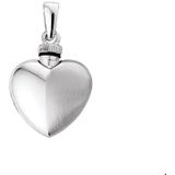 Zilver Gerhodineerde Urnhanger hart poli/mat 1308912