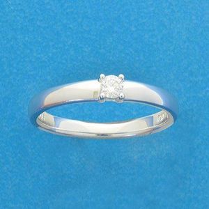 ring diamant 0.10ct h si 14K bicolor goud geel/wit 4208636