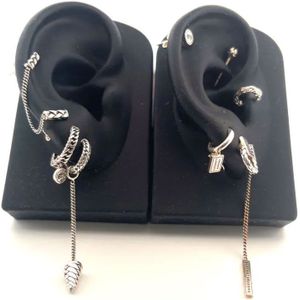 BUDDHA TO BUDDHA 422 one - Earparty Silver Single Piece Set - Oorbellen