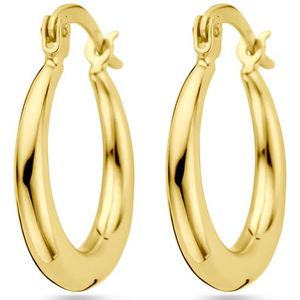 14K Geelgoud - Oorringen - 20 mm - Creolen