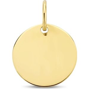 graveerhanger rond 14K geelgoud 4024810