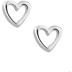 Zilveren Oorknoppen hart 1015376