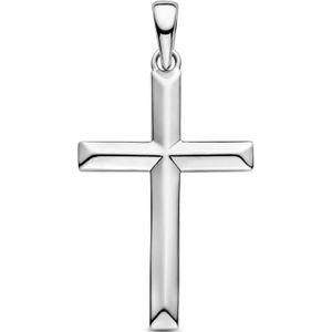 zilver gerhodineerd hanger kruis 1336801