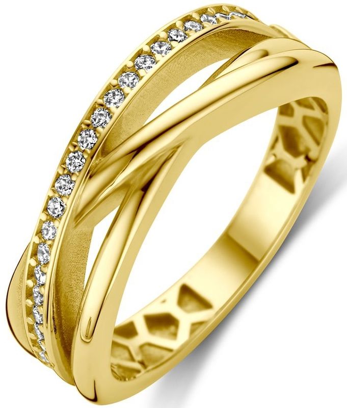 14K geelgoud ring zirkonia 4030014 17.75