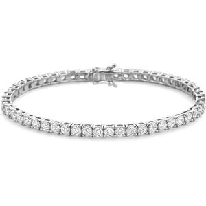Zilver Gerhodineerde tennisarmband zirkonia 3,8 mm 1341159 19 cm