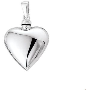 Zilver Gerhodineerde Urnhanger hart 1308820