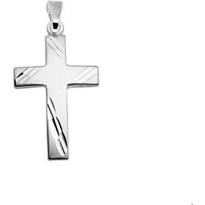 Zilveren Hanger kruis gediamanteerd 1020944