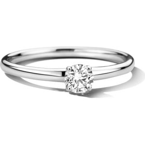 Witgoud Palladium Ring made diamond 4600124 18.50 mm (58)