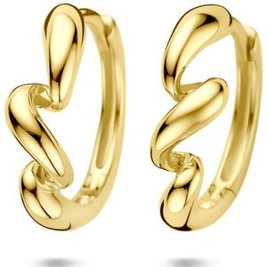 zilver verguld (geel) klapoorringen 16 mm 1 micron 2104065