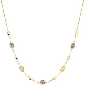 Collier - Rutiel Kwarts - 42 - 45 Cm - 18K Geelgoud - Dames