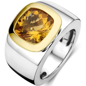 goud met zilver ring citrien 5600301 18.50