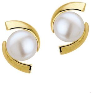 oorknoppen parel 14K geelgoud 4013039