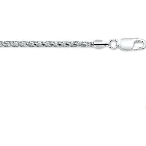Zilveren Armband vossestaart 2 1002291 18 cm