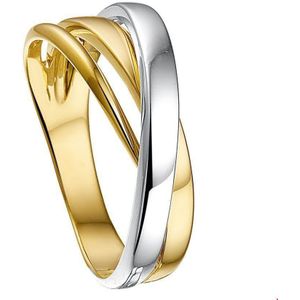 The Jewelry Collection - Ring - Goud - 14K Bicolor - Gepolijst