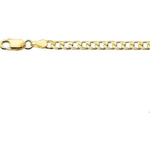 Geelgouden Collier geslepen gourmet 3 4003941 50 cm