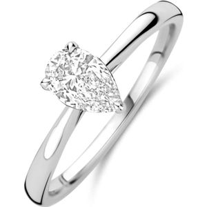 14K witgoud ring lab grown diamant 0.50ct h si 4106442 17.75