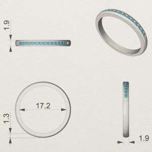 ring diamant 0.15ct h si 14K geelgoud 4023258