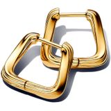 Pandora - Twisted Triangle Small Hoop Earrings - Oorbellen