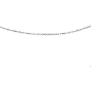 Witgouden Collier anker rond 1 4103340 45 cm