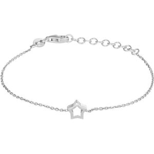 Zilver Gerhodineerde Armband ster 1 1328602