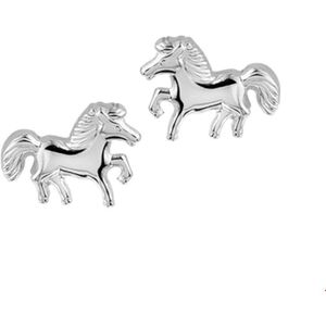 Zilveren Oorknoppen paard 1020192
