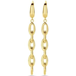 14K geelgoud oorhangers franse haak 55 mm 4032396