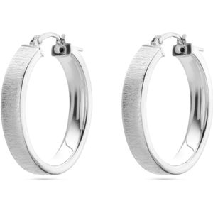 Gerhodineerde Oorringen - Zilver - Poli/Mat - 5 mm - 1338403