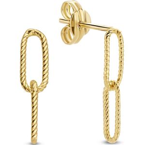 Jackie Gold - Double Links JKE20.079 - Oorbellen