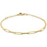 Geelgouden Armband paperclip 2 4023791