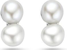 Zilver Gerhodineerde oorknoppen parel 5,5 mm 1339481