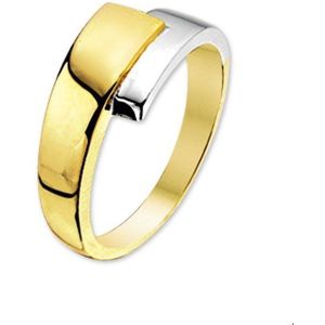 ring 14K bicolor goud geel/wit 4206025