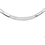 Zilver Gerhodineerde Collier zirkonia 6 1326602