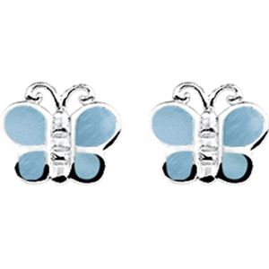 Zilveren Oorknoppen vlinder 1011467