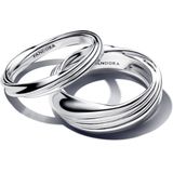 Pandora 193890C00-54 - Ring Stackable Twisted Double Ring-54 is maat 17.25