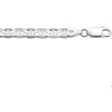 Zilveren Collier anker plat 5 1002339 50 cm