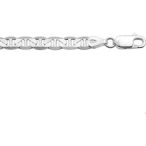 Zilveren Collier anker plat 5 1002339 50 cm