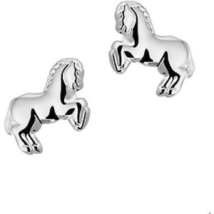 Zilveren Oorknoppen paard 1016725